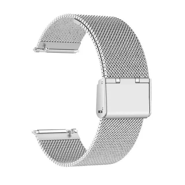 18mm 20mm 22mm Stainless Steel Strap For Garmin Venu 4 3 2 2S 3S/Forerunner 55 158 245 255 645 745 965 970/Vivoactive 4 5 6 Band