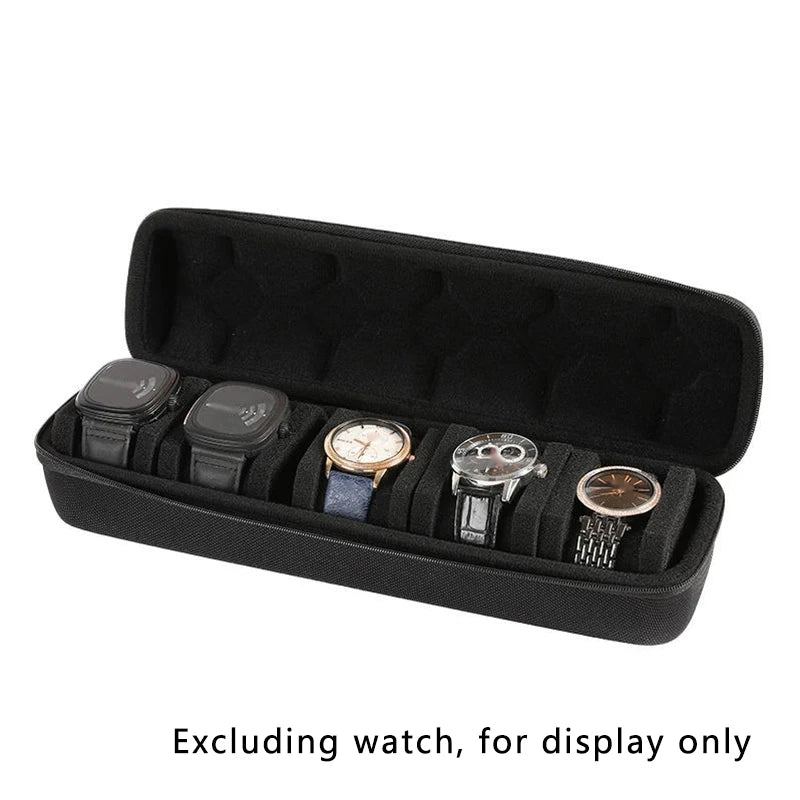Watch Box Organizer for Men,Watch Travel Case Portable Storage Watch Display Holder for Wristwatches with anti-Move Watch Pillow