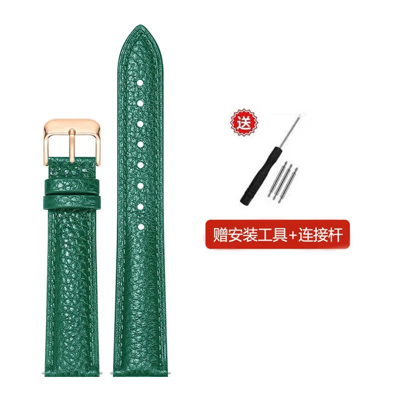 2025 genuine Leather watch strap  Accessories  wristband 10mm 12mm 14mm 16mm 18mm 20mm 22mm Genuine Leather   Strap with Tool