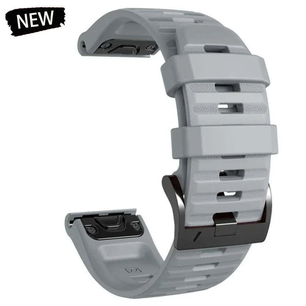 22mm 26mm Silicone Watchband For Enduro 3 Tactix 8 Sport Strap For Garmin Fenix 8 8x E 7 7X Pro 6X Epix Gen 2 QuickFit Bracelet