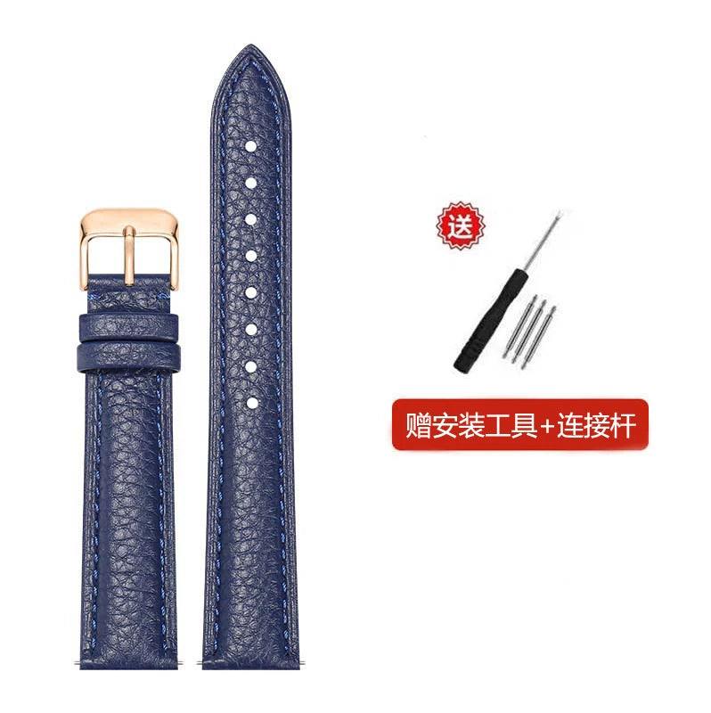 2025 genuine Leather watch strap  Accessories  wristband 10mm 12mm 14mm 16mm 18mm 20mm 22mm Genuine Leather   Strap with Tool